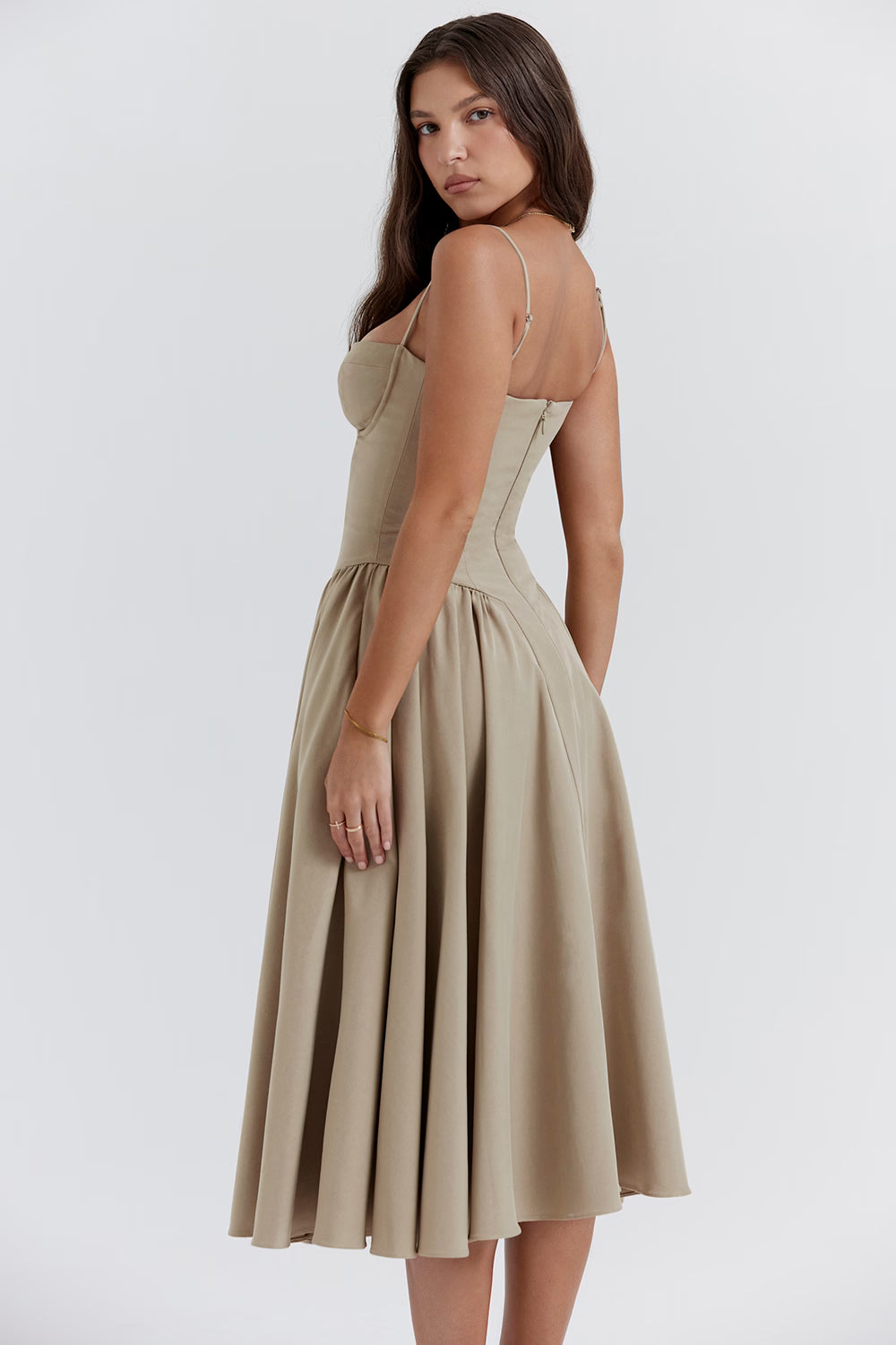 Lory Corset Midi Dress