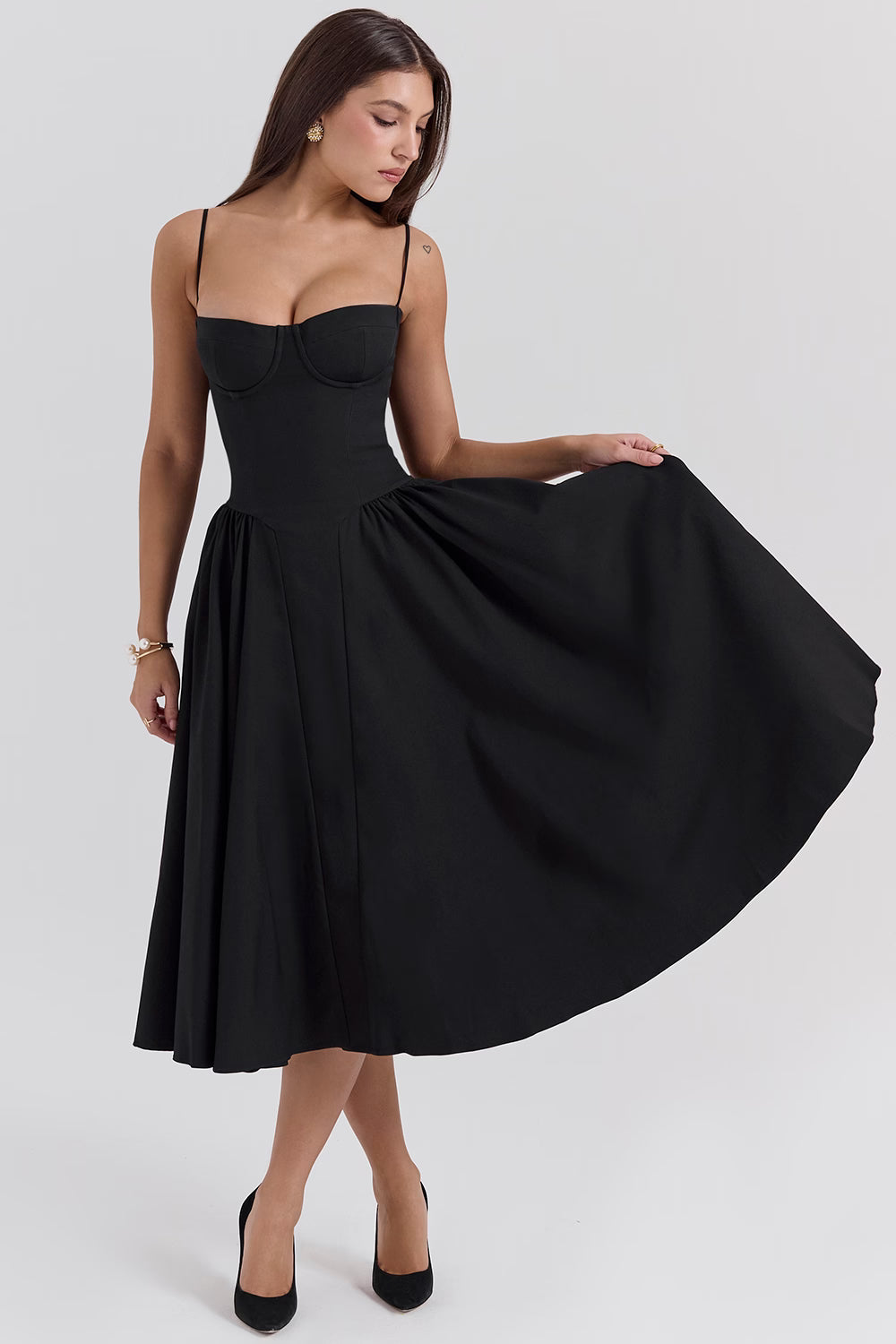 Lory Corset Midi Dress