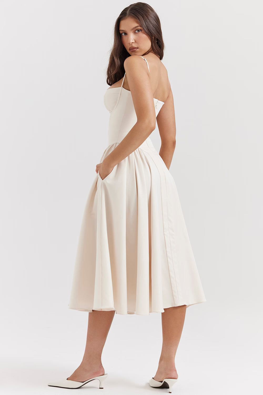 Lory Corset Midi Dress