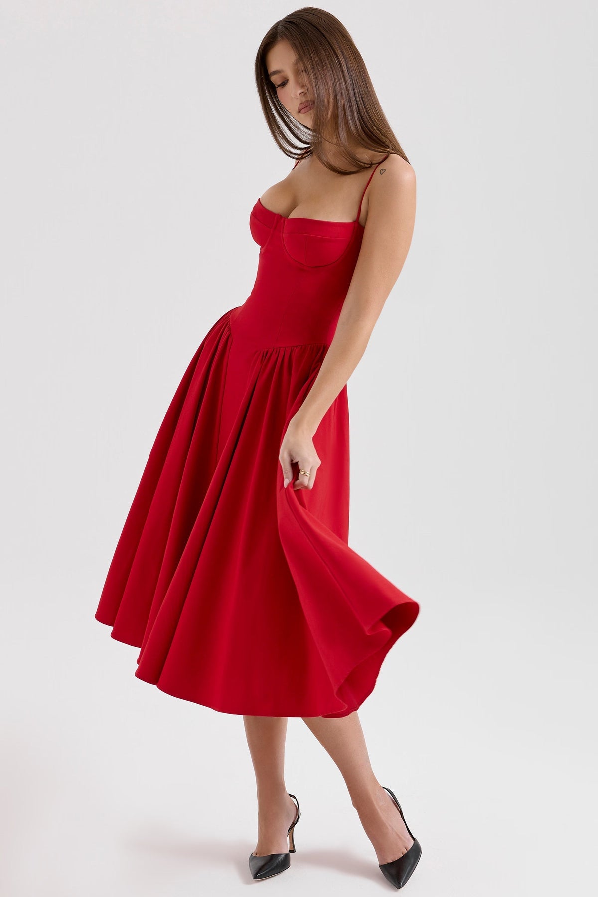 Lory Corset Midi Dress