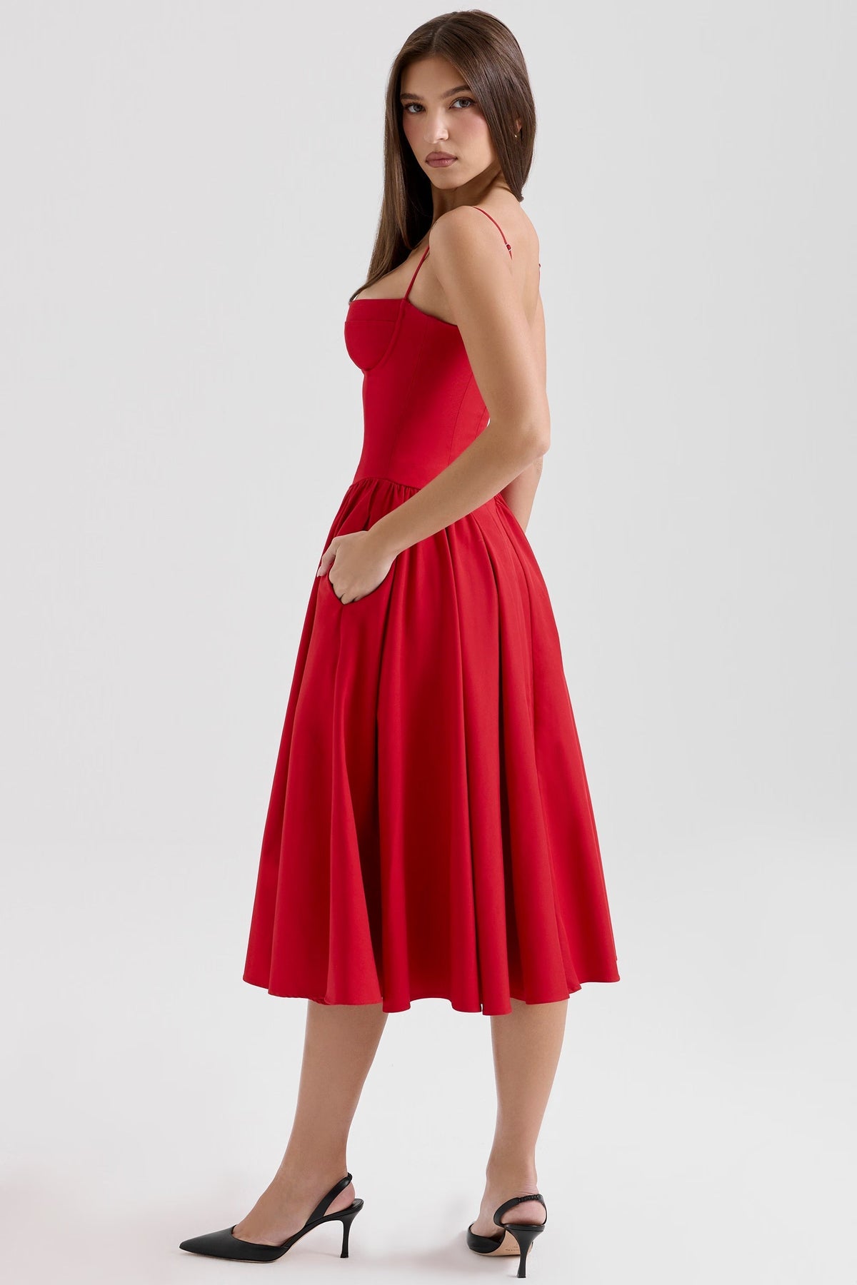Lory Corset Midi Dress