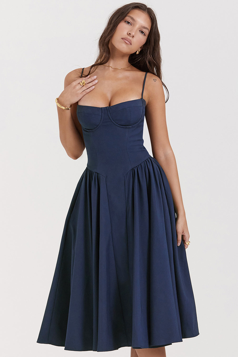 Lory Corset Midi Dress