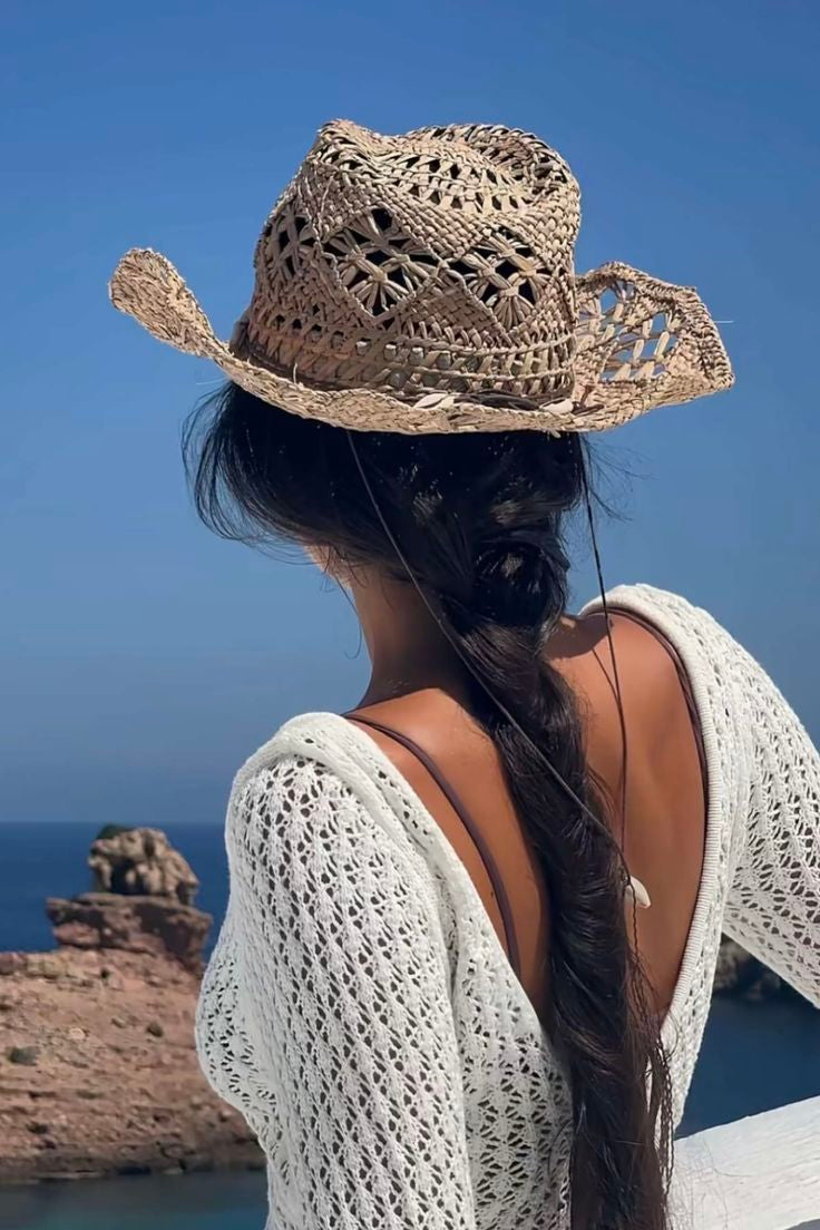 Lucia Crochet Beach Sunglasses in Green