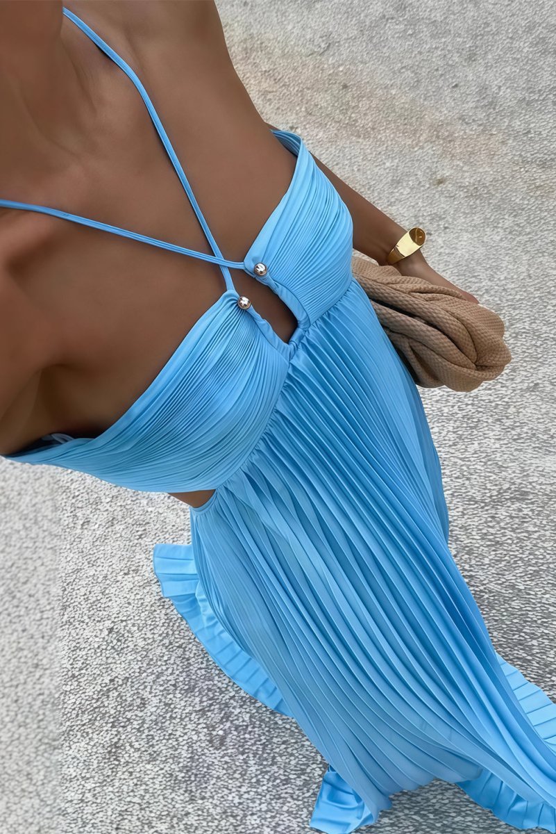 Luella Halter Maxi Dress