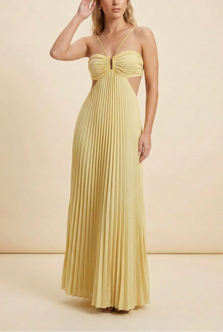 Luella Halter Maxi Dress