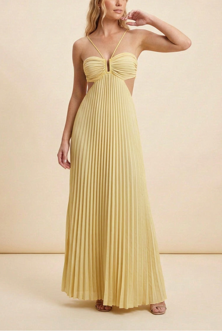 Luella Halter Maxi Dress