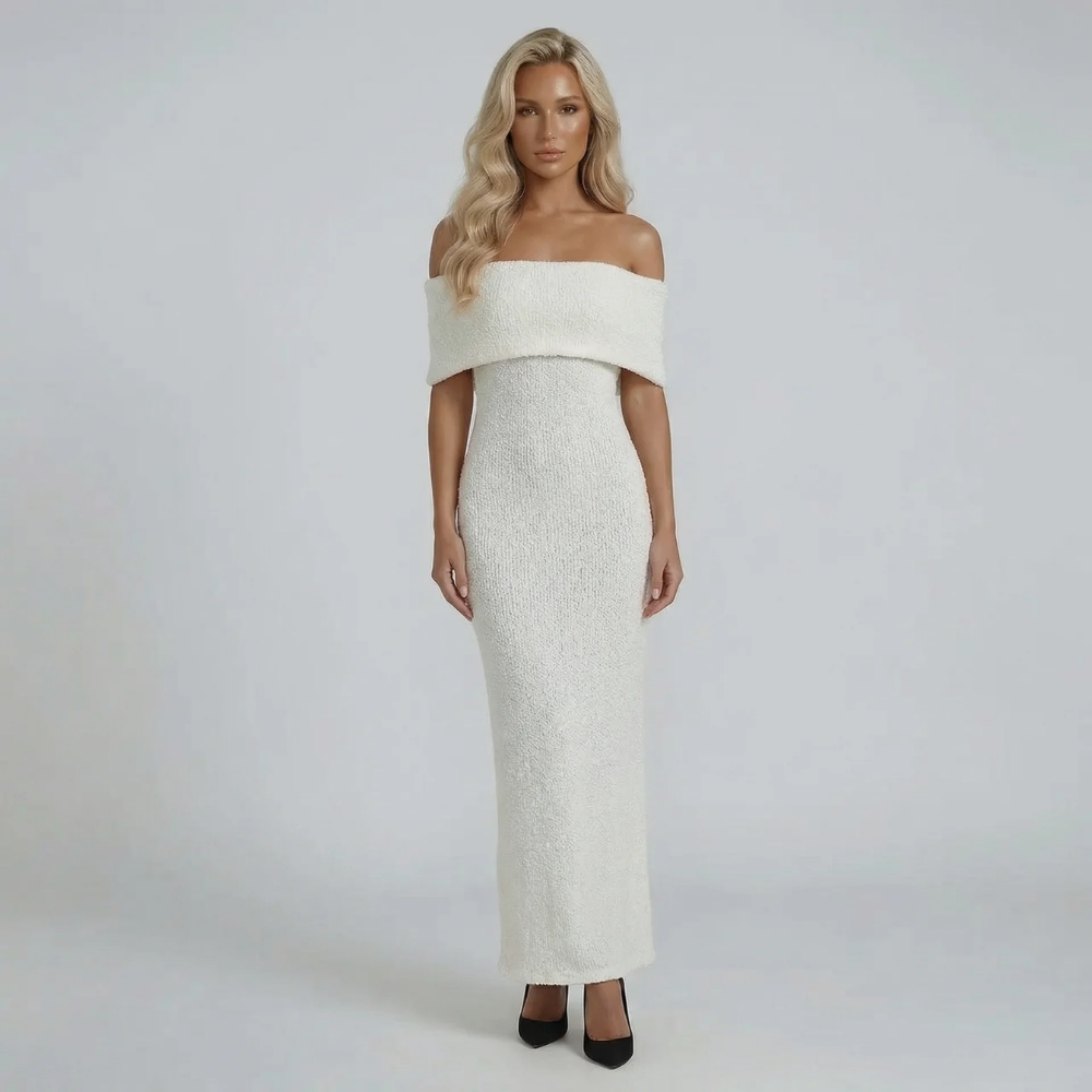 Lydia Bouclé Maxi Dress