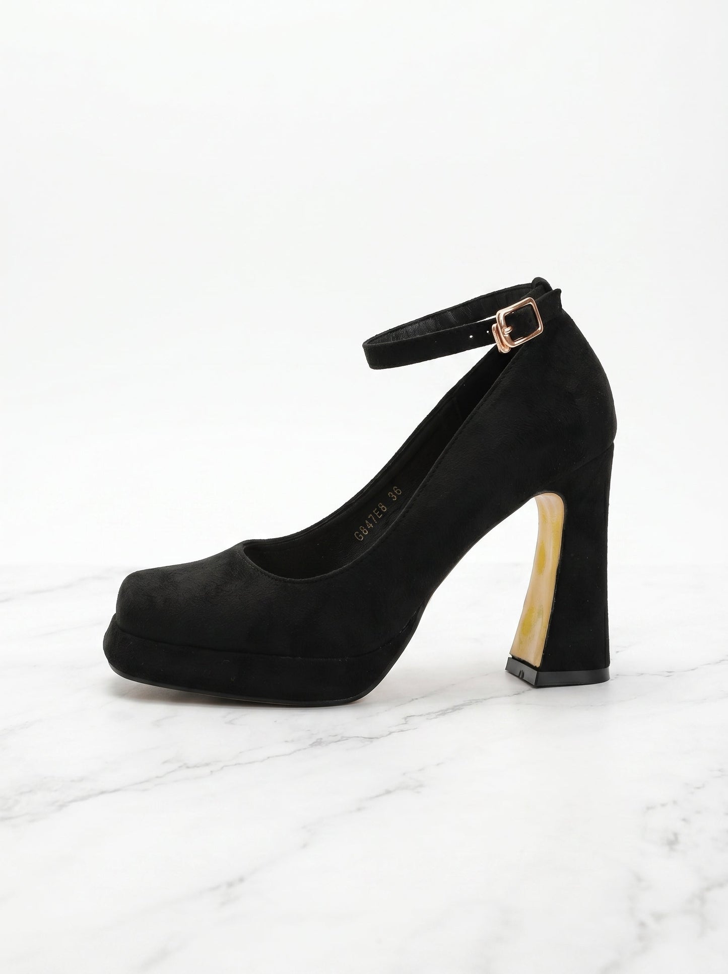 Lyra Square Toe Heels in Multicolor