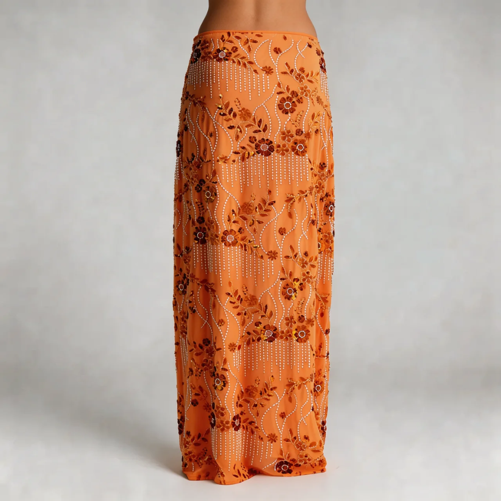 Olive Sequin Skirt - product image 8
