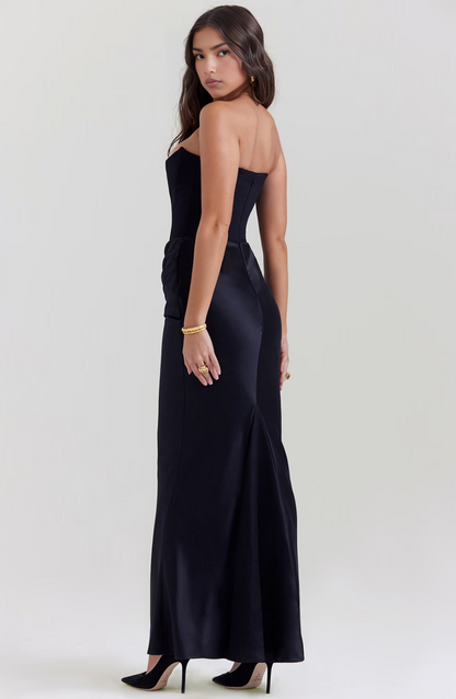 Maisy Strapless Maxi Dress in Pink