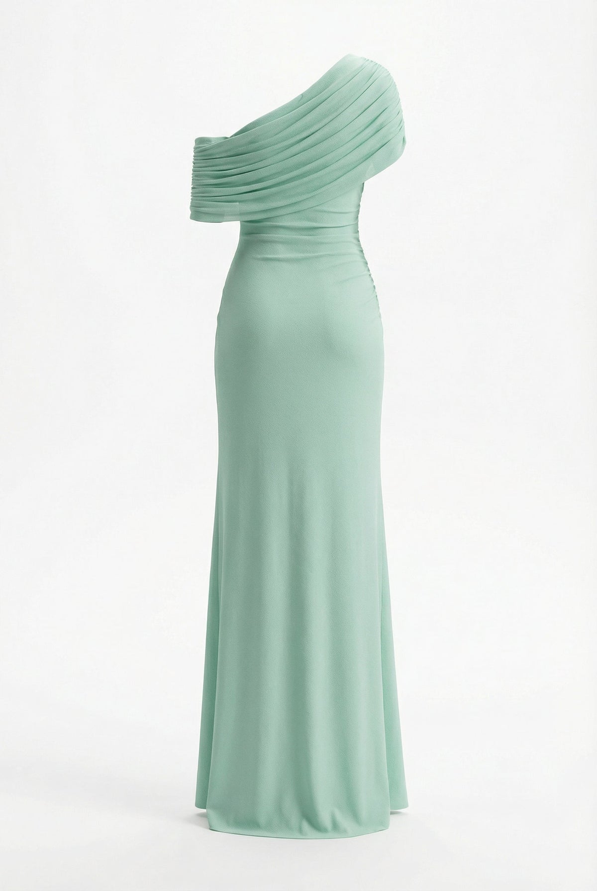 Melanie Off-Shoulder Maxi Dress in Blue