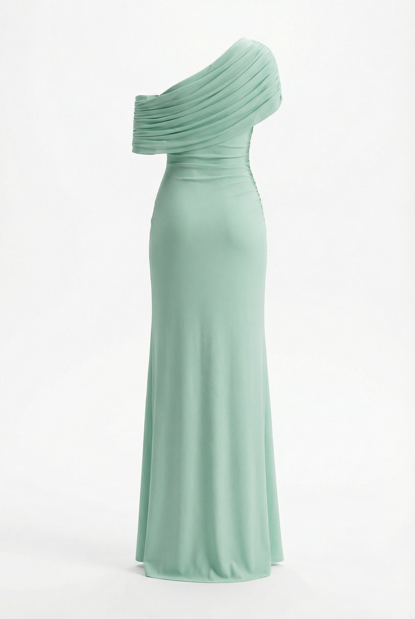 Melanie Off-Shoulder Maxi Dress in Blue