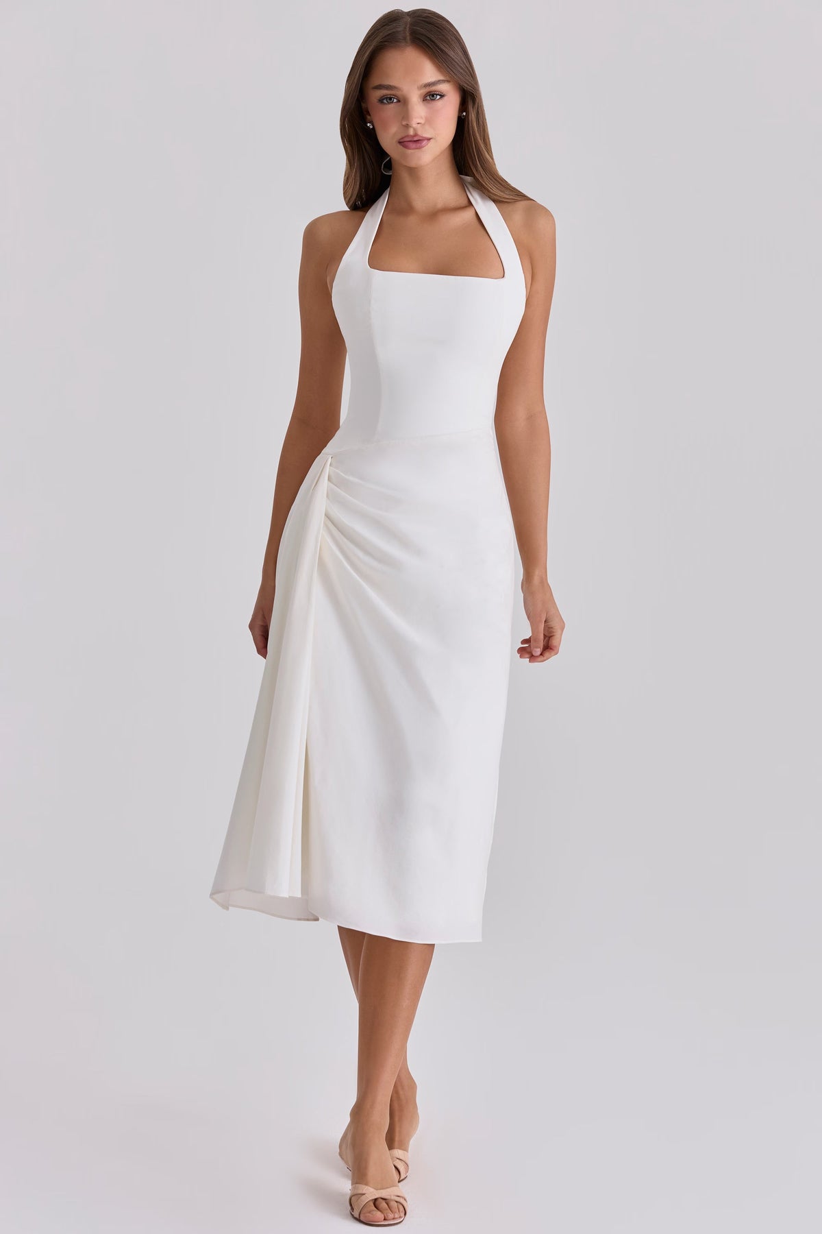 Mia Bow Midi Dress