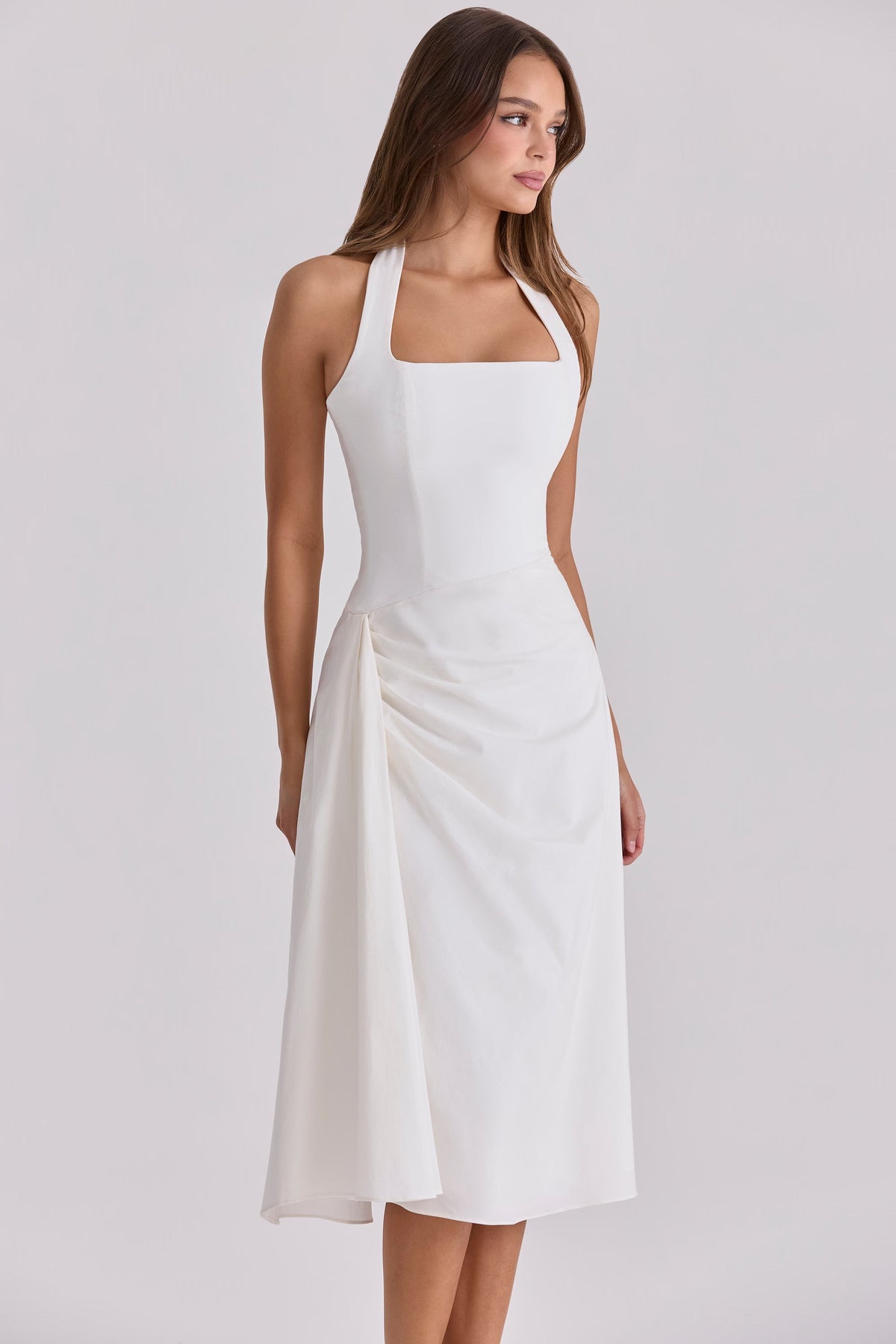 Mia Bow Midi Dress