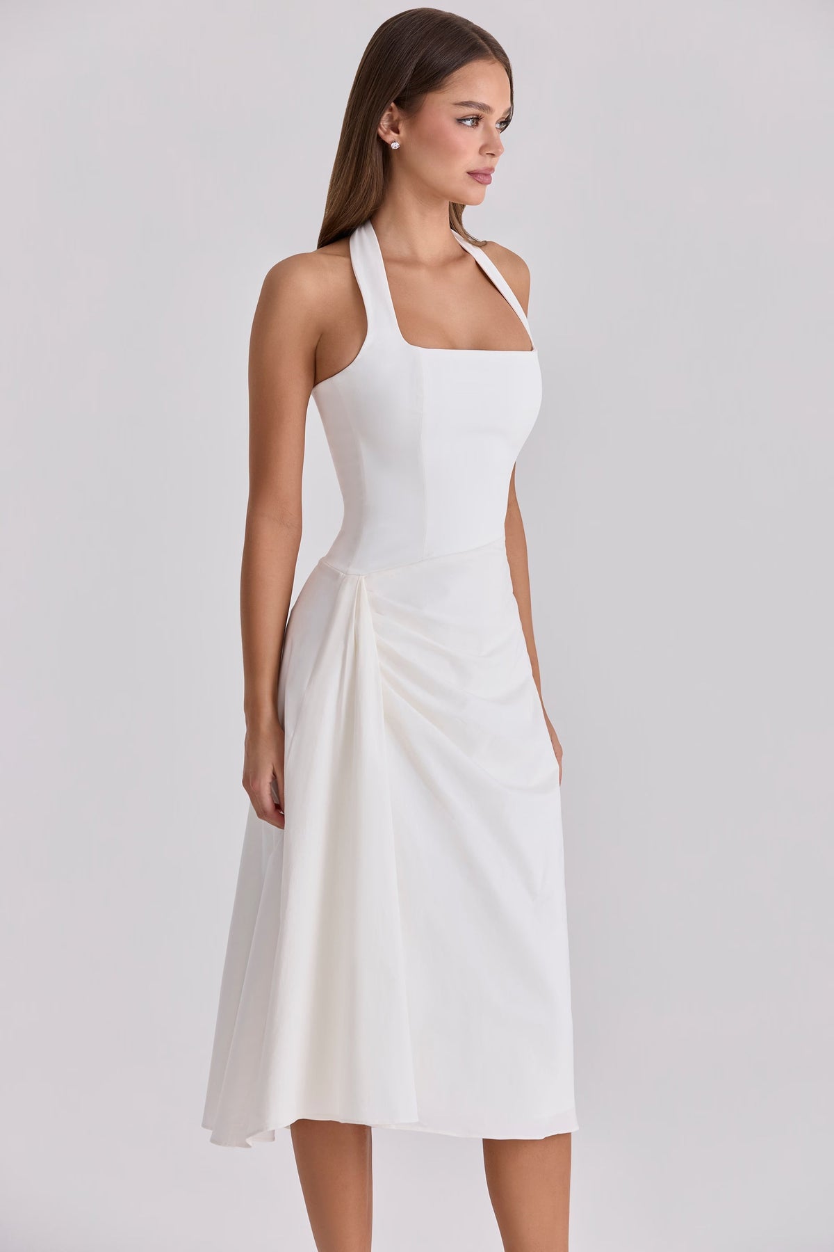 Mia Bow Midi Dress
