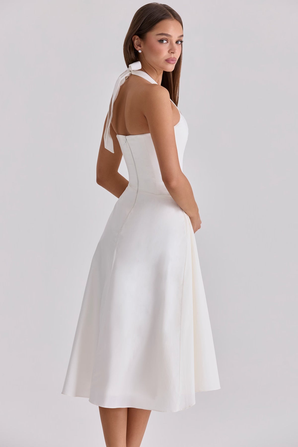 Mia Bow Midi Dress