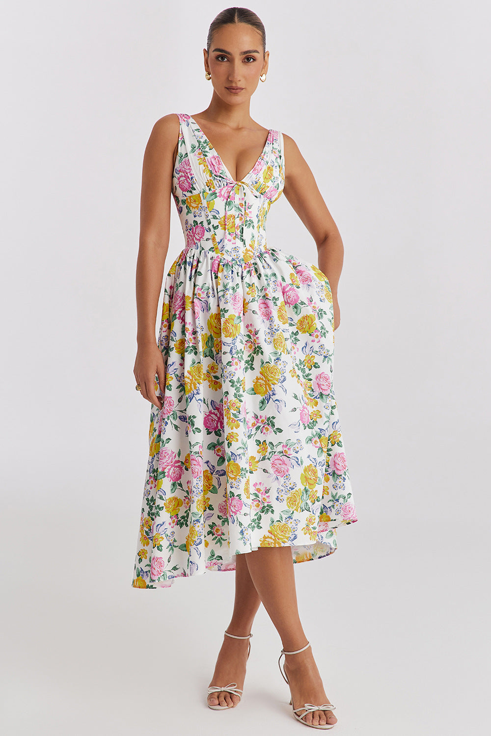 Michelle Sleeveless Midi Dress