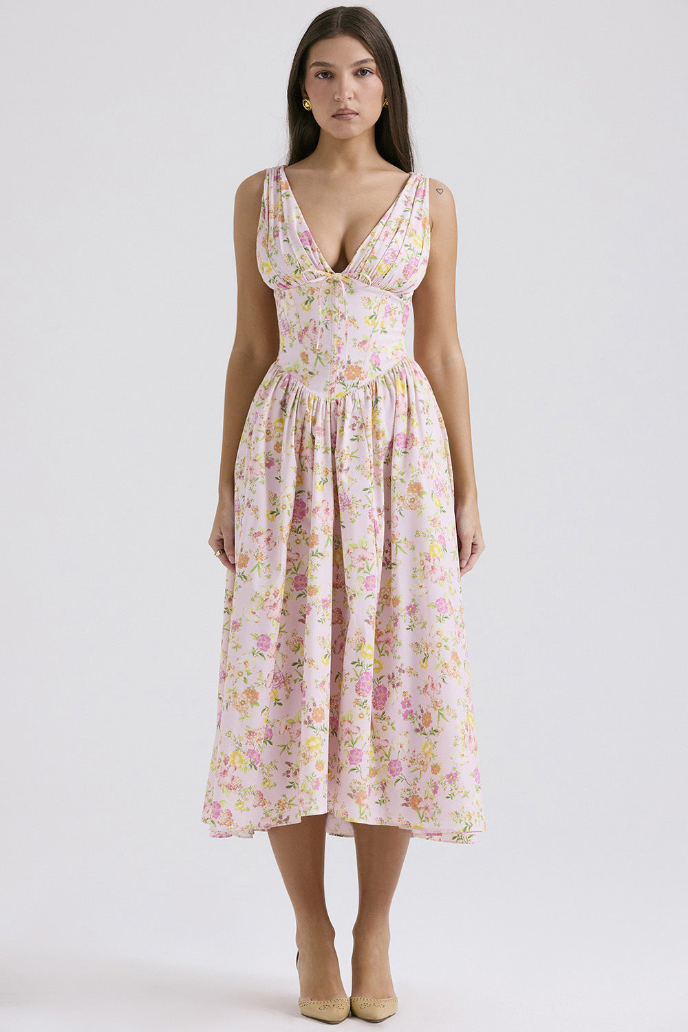 Michelle Sleeveless Midi Dress
