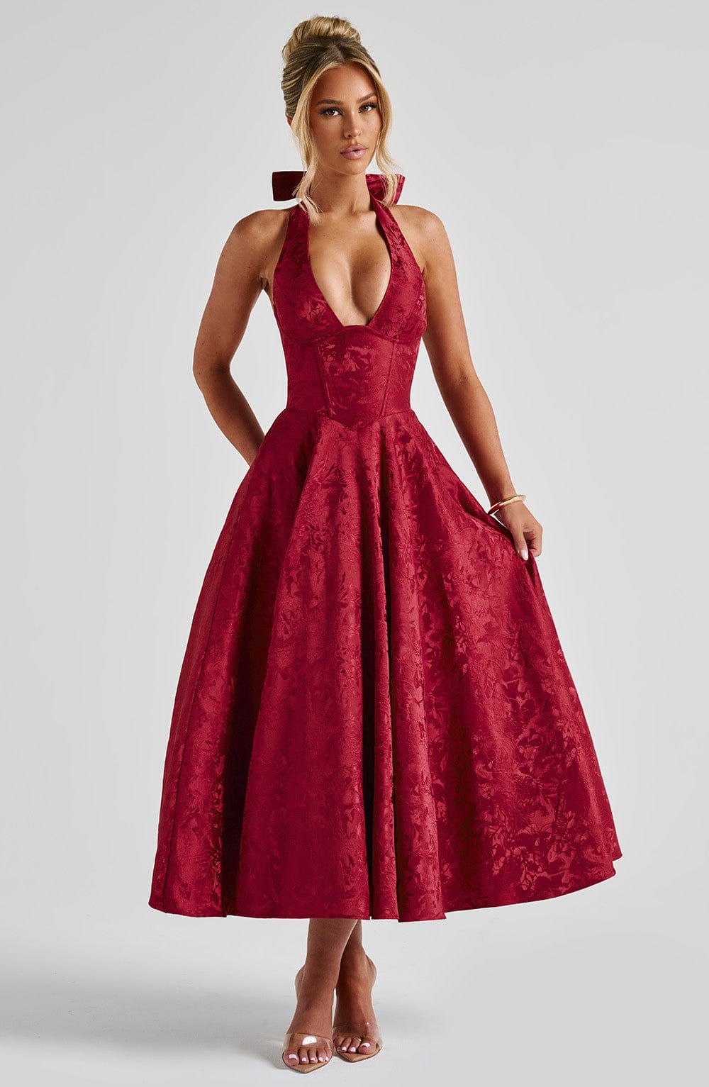 Midi Halter Midi Dress