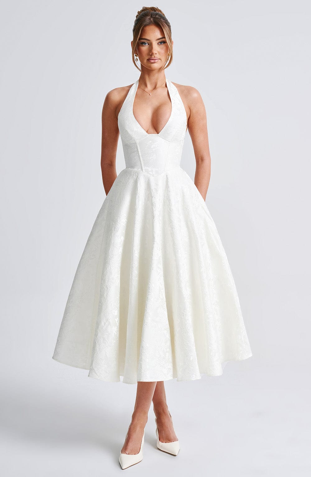 Midi Halter Midi Dress