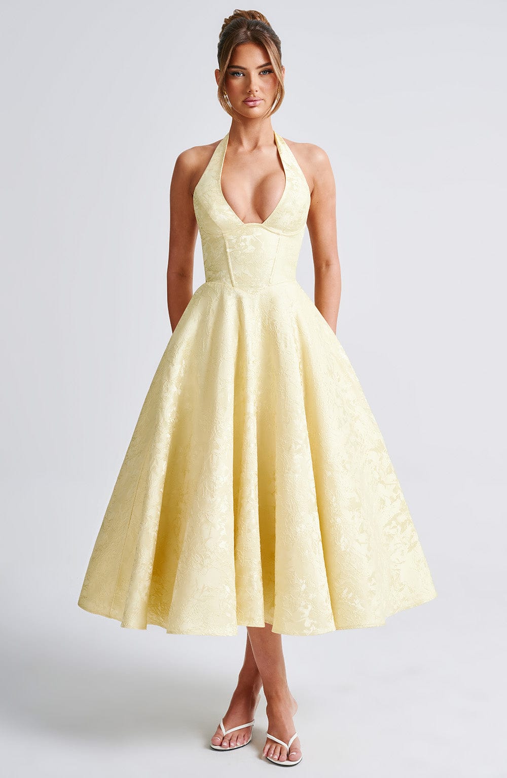 Midi Halter Midi Dress