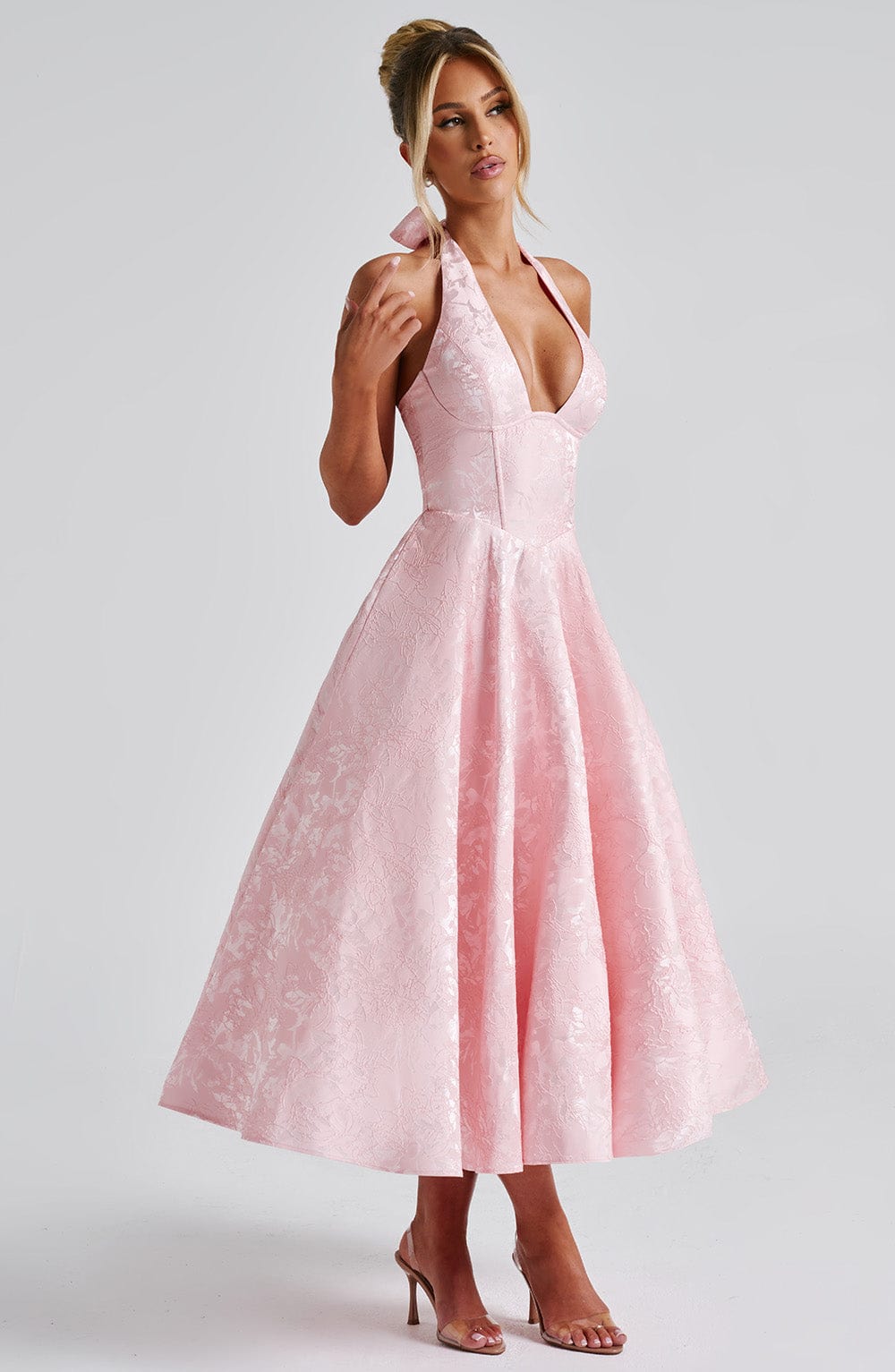 Midi Halter Midi Dress