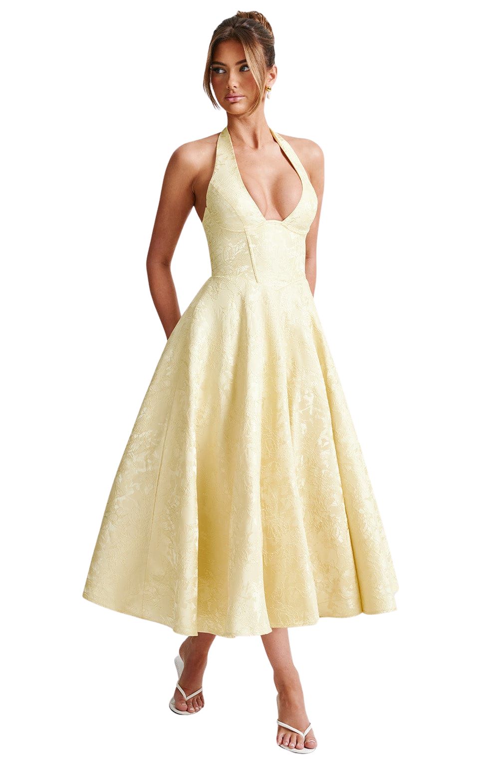 Midi Halter Midi Dress