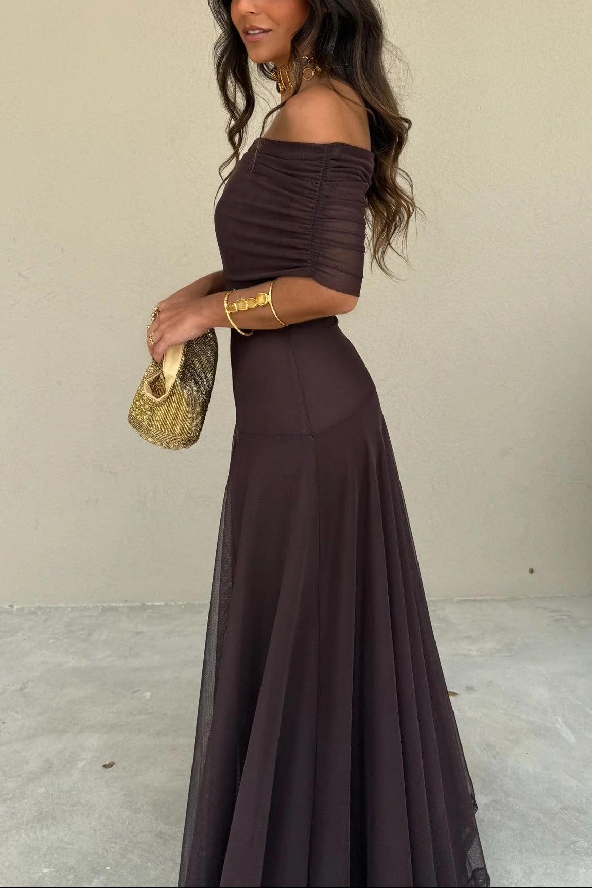 Milena One Shoulder Maxi Dress