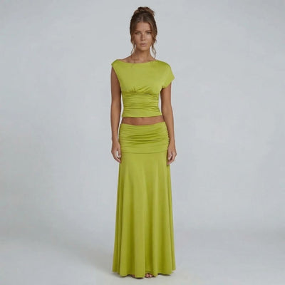 Millie Ruched Maxi Set