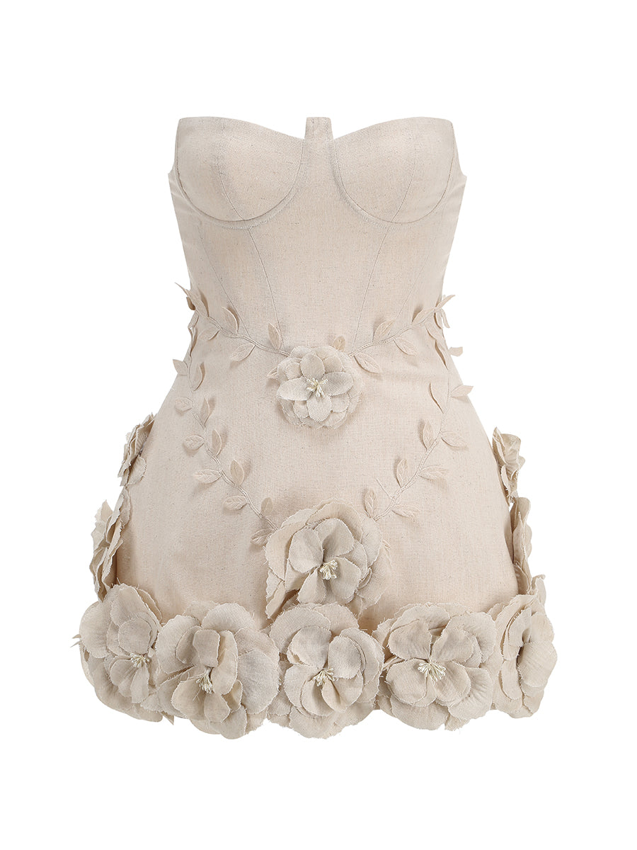 Monroe Corset Mini Dress in Pink