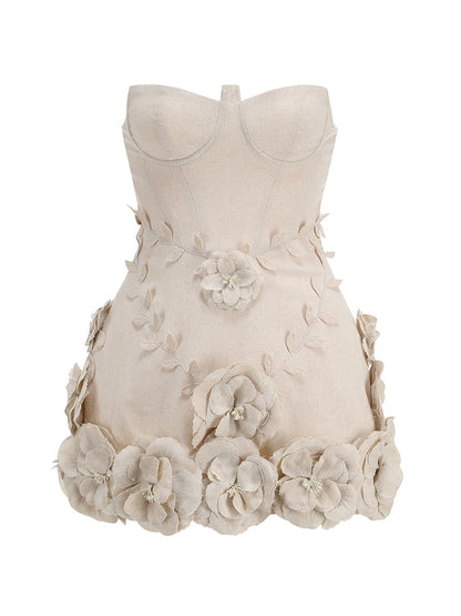 Monroe Corset Mini Dress in Pink