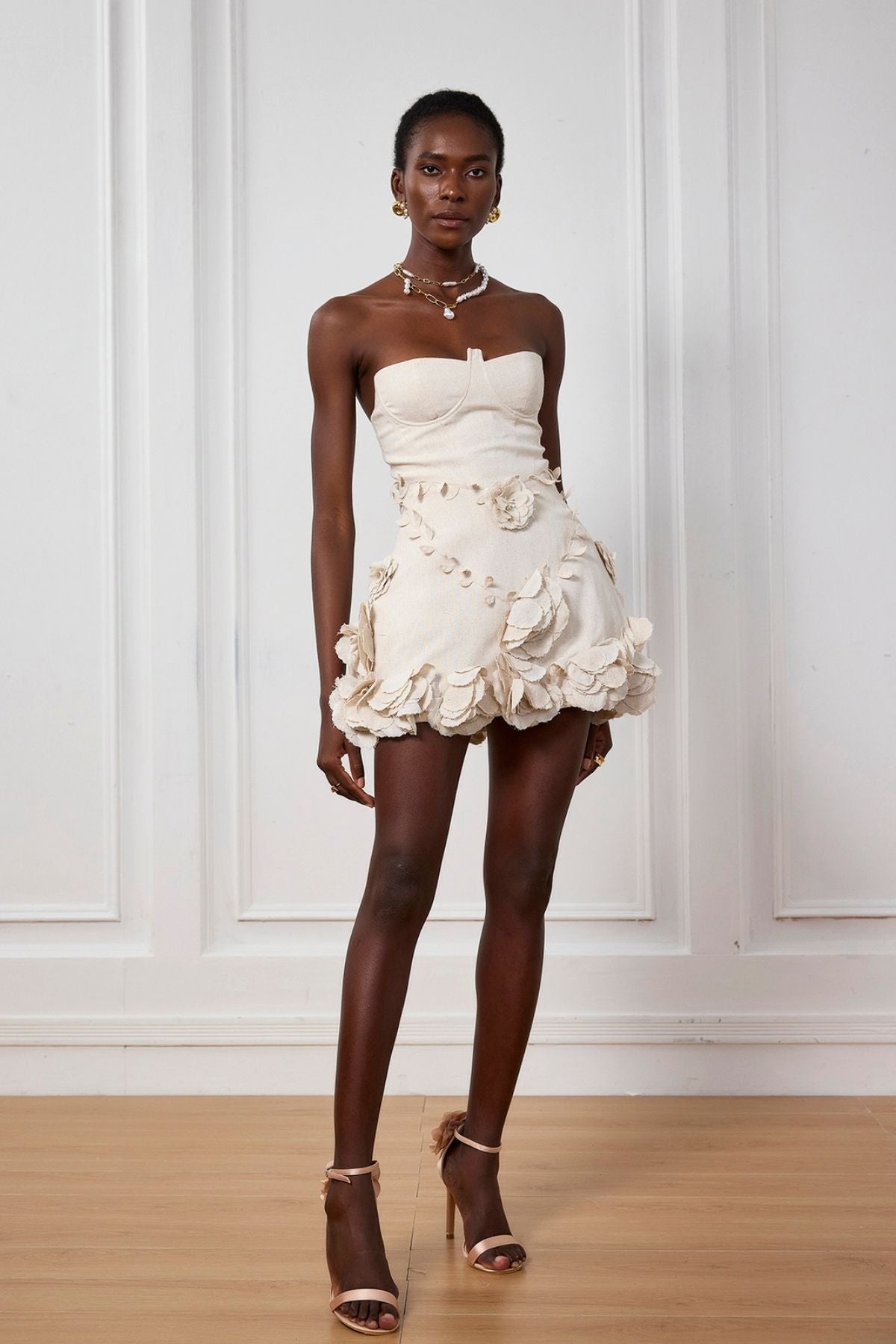 Monroe Corset Mini Dress in Pink