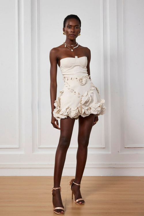 Monroe Corset Mini Dress in Pink