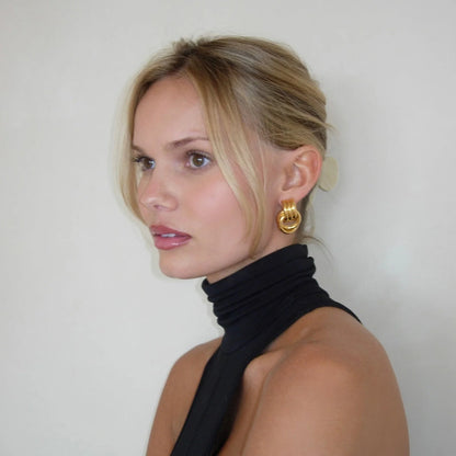 Naomi Knot Earrings in Gold