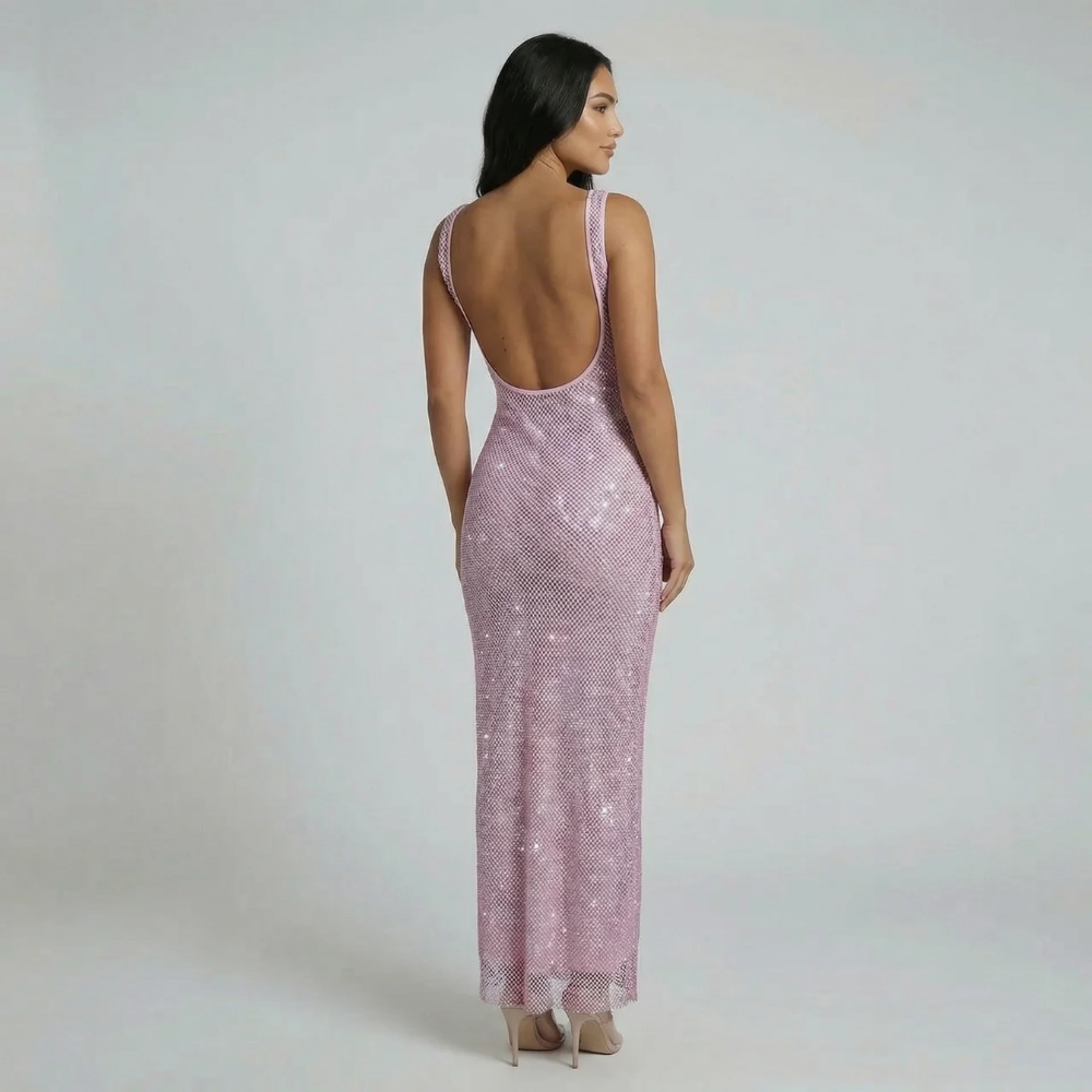 Naomi Shimmer Maxi Dress