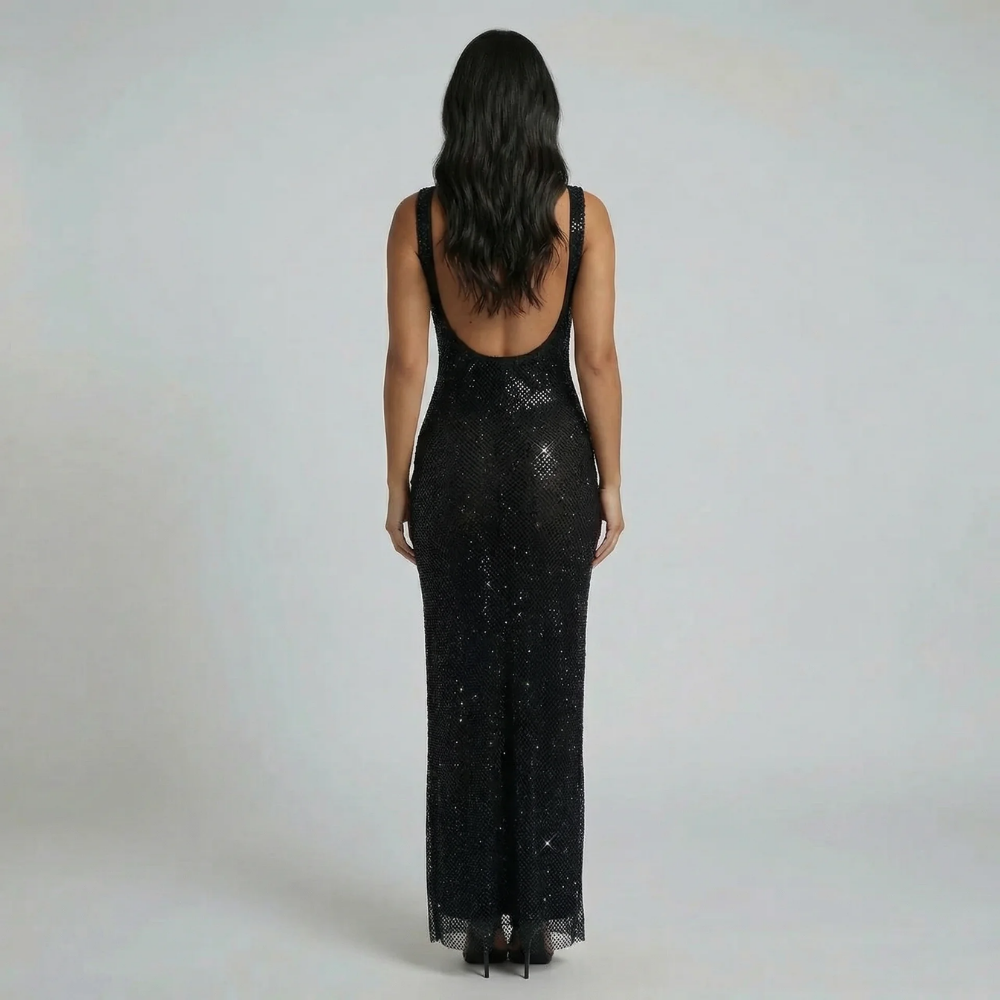 Naomi Shimmer Maxi Dress