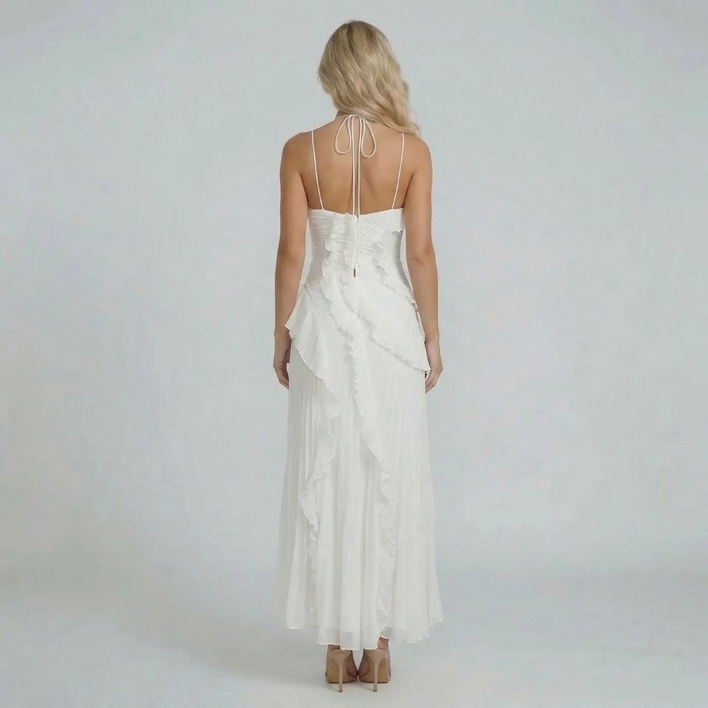 Nathalie Ruffle Maxi Dress