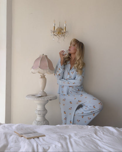Nicole Cozy Printed Set in Pink