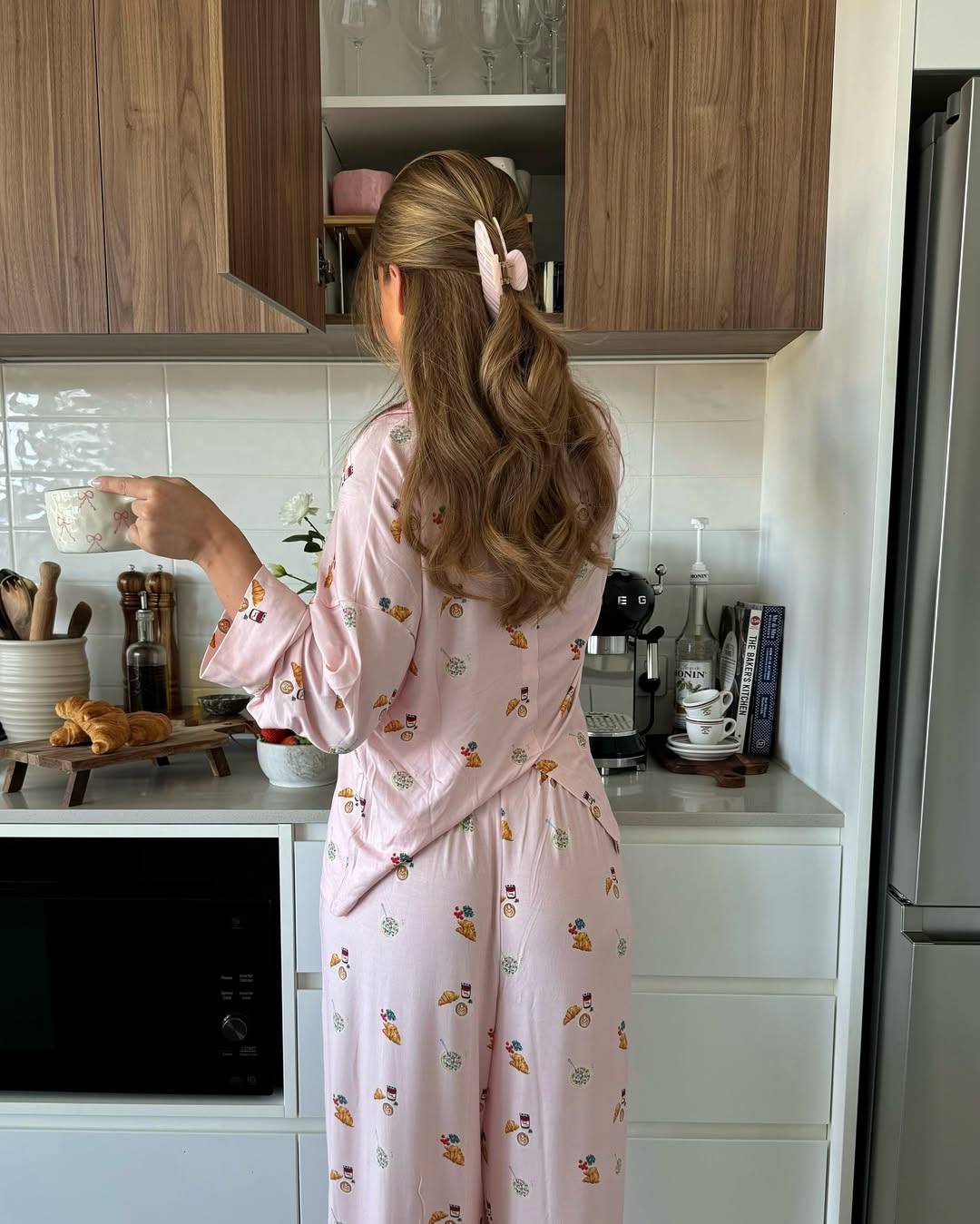 Nicole Cozy Printed Set in Pink