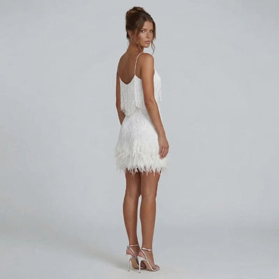 Norah Fringe Mini Dress