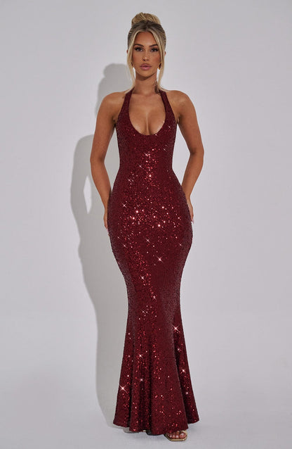 Women maxi dress, front view