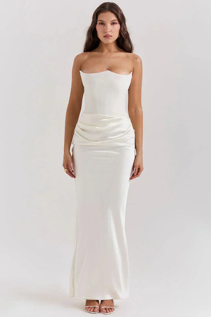 Women maxi dress, front view