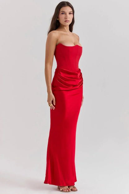 Women maxi dress, detail close-up
