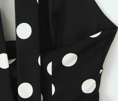 Paige Polka Dot Top in Black