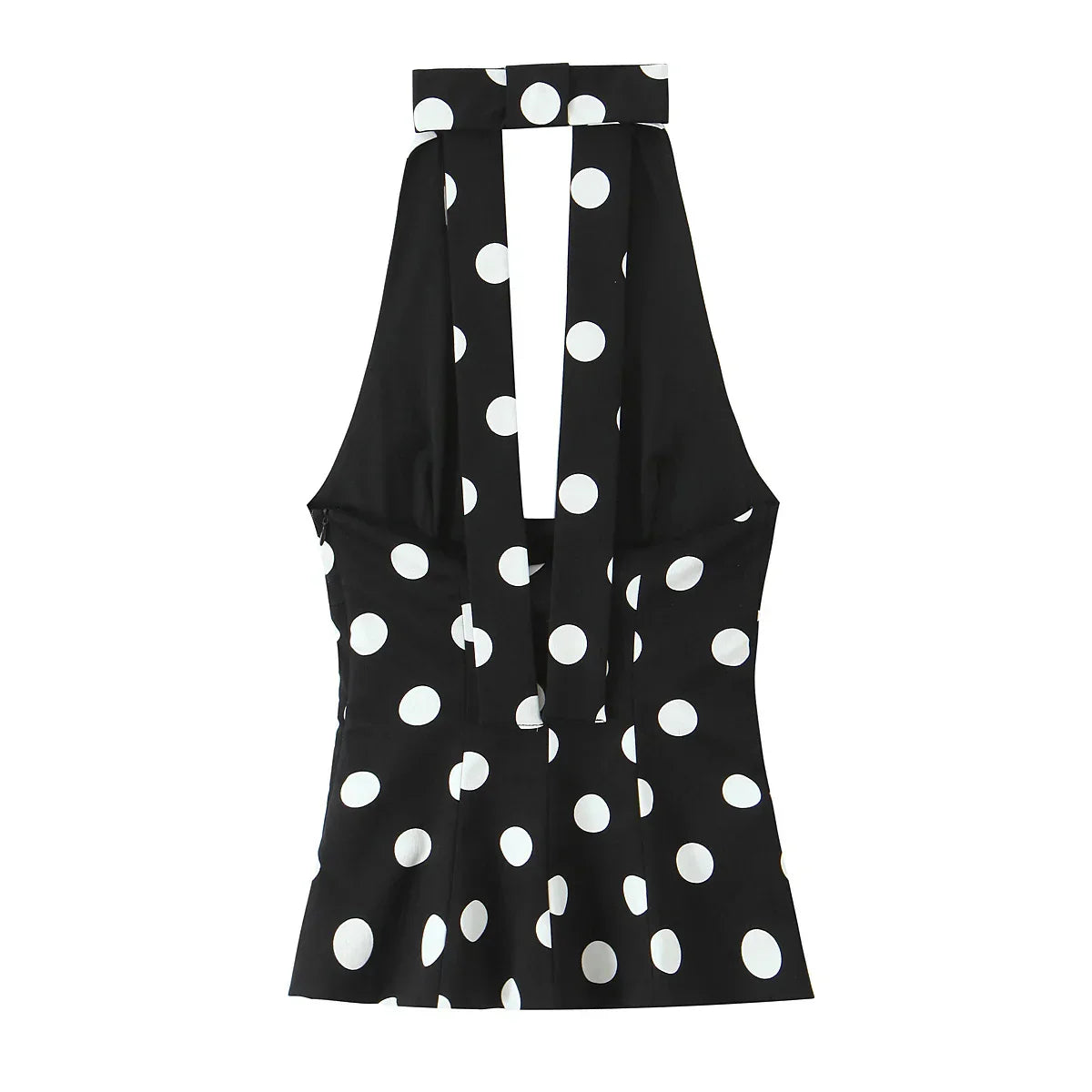 Paige Polka Dot Top in Black