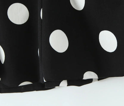 Paige Polka Dot Top in Black