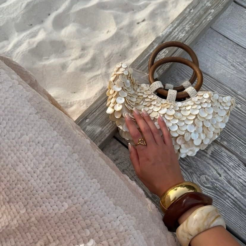 Penelope Shell Embellished Bag