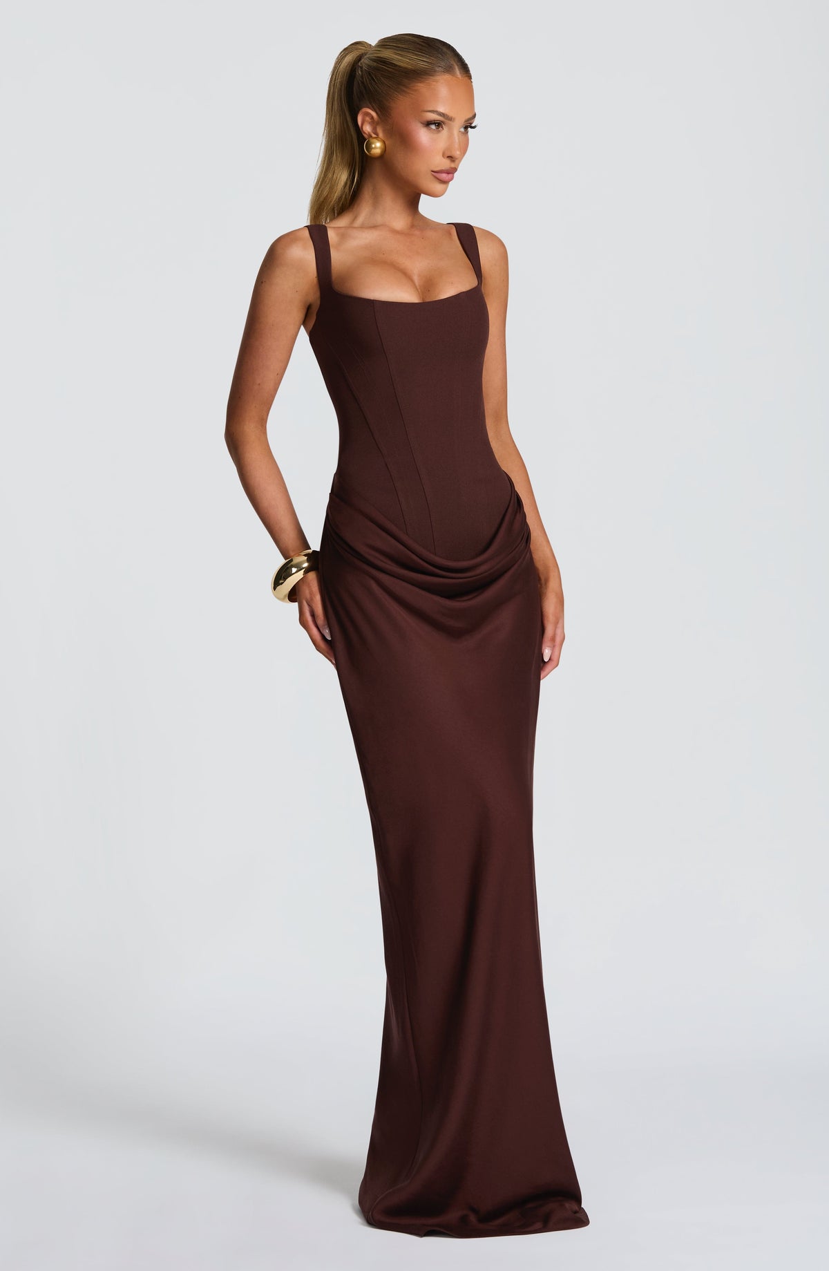Phoenix Square Neck Maxi Dress