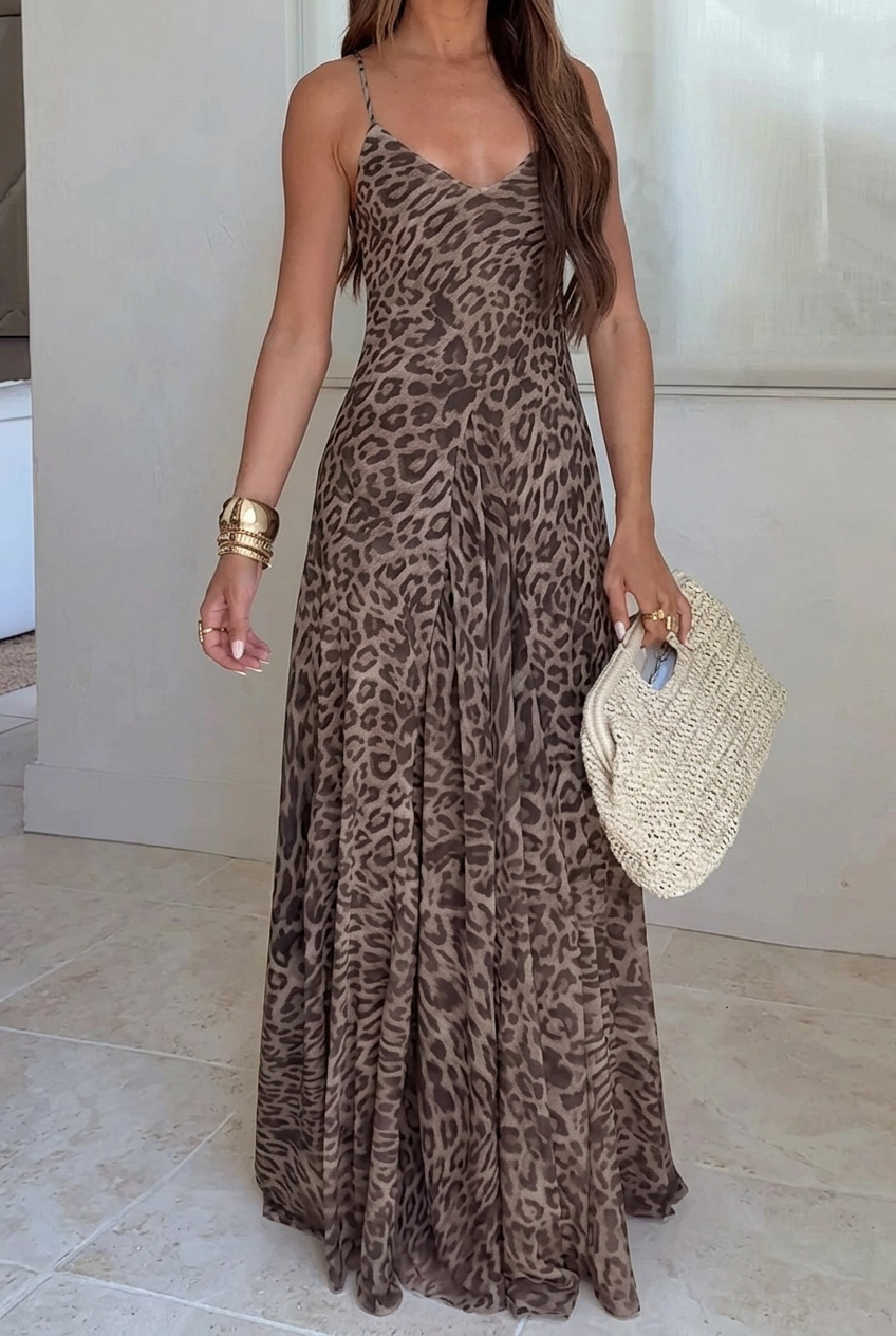 Pixie Print Maxi Dress