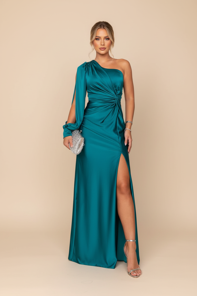 Rachel One-Shoulder Maxi Dress